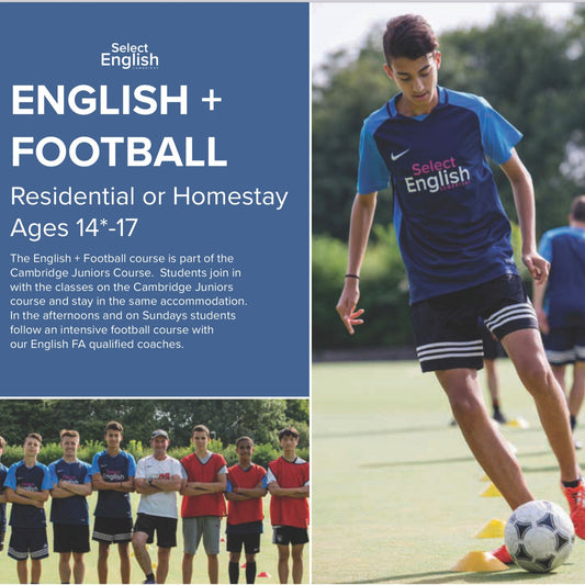Acampamento Educativo na Universidade de Cambridge: Inglês e Futebol